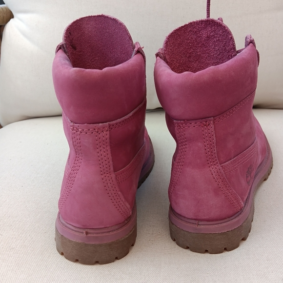 Timberland 6" leather boots pink - Picture 2 of 11